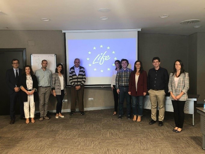 Miembros del consorcio del proyecto LIFE GREEN SEWER en A Coruña, España